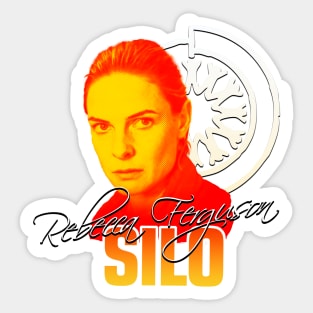 Silo emblem, Tv Series Rebecca Ferguson as Juliette Nichols fan works garphic design bay ironpalette Sticker